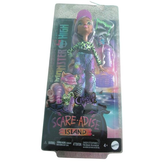 Monster High Scare Adise Island Clawdeen Wolf Doll Box Wear NRFB - Picture 1 of 16